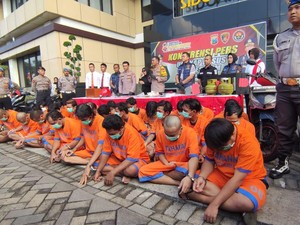 70 Tersangka Pencurian-Pengeroyokan di Sidoarjo Diringkus Selama 12 Hari