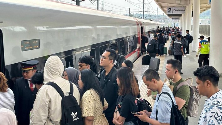 Penumpang Kereta Cepat Whoosh pecah rekor hari ini, Jumat (28/6/2024). Dok: KCIC)