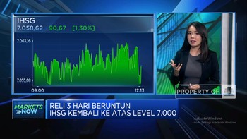 Video: Reli 3 Hari Beruntun, IHSG Ngegas dan Balik ke Level 7.000-an