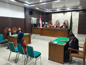 Di Sidang, Istri yang Potong Kelamin Suami di Muba Ngaku Sudah Dimaafkan