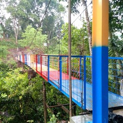 Perluas Akses Desa, Telkom Rekonstruksi Jembatan Gantung di Sukabumi