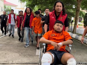 Kaki Hafif Pembunuh Driver Maxim di Jambi Diamputasi