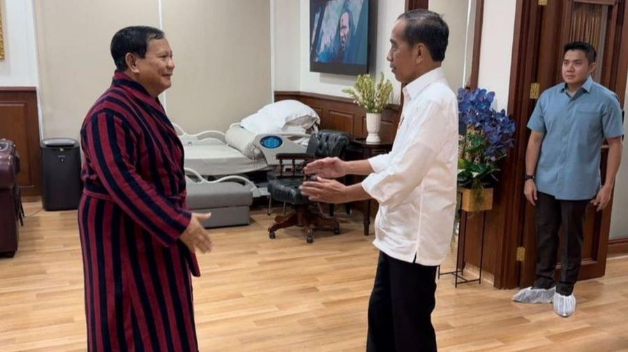 Presiden Joko Widodo melakukan pertemuan dengan Prabowo Subianto. (Instagram @prabowo)