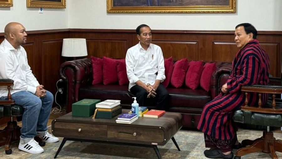 Presiden Joko Widodo melakukan pertemuan dengan Prabowo Subianto. (Instagram @prabowo)