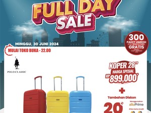 Koper Kece buat Liburan Mulai dari Rp 800 Ribuan di Transmart Full Day Sale