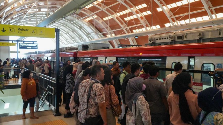 Kereta LRT Jabodebek. (Dok. KAI Divisi LRT Jabodebek)