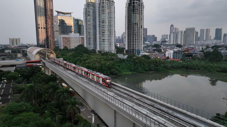 Kereta LRT Jabodebek. (Dok. KAI Divisi LRT Jabodebek)