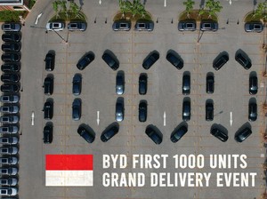 1.000 Unit Mobil Listrik BYD Siap Ramaikan Jalanan Indonesia