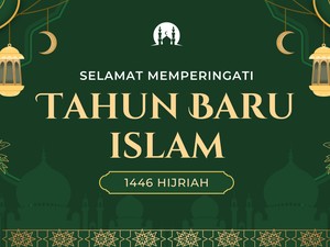 25 Gambar Poster Tahun Baru Islam 1446 H/2024 M serta Ucapannya
