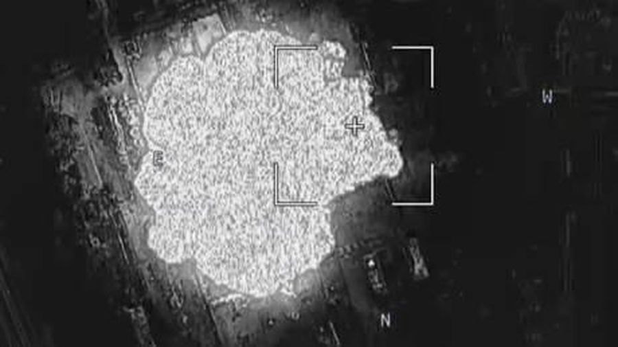 Rusia membombardir Sebuah pusat komando Ukraina di desa di Republik Rakyat Donetsk. (Telegram / @The_Wrong_Side)