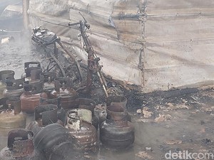 Kebakaran di Pasar TU Kemang Bogor Diduga Akibat Kebocoran Gas Elpiji