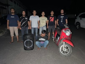 Jambret di Pangkalpinang Diringkus Usai Curi Speaker Pedagang Angkringan