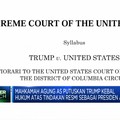 MA AS Putuskan Trump Kebal Hukum Atas Tindakan Resmi Sebagai Presiden