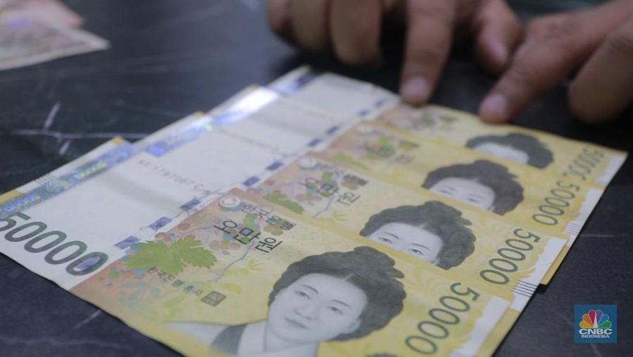 Mata uang Won Korea Selatan (CNBC Indonesia/Muhammad Sabki)