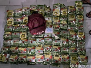Penampakan Sabu 72 Kg Dibungkus Teh China Disita dari Kurir 19 Tahun