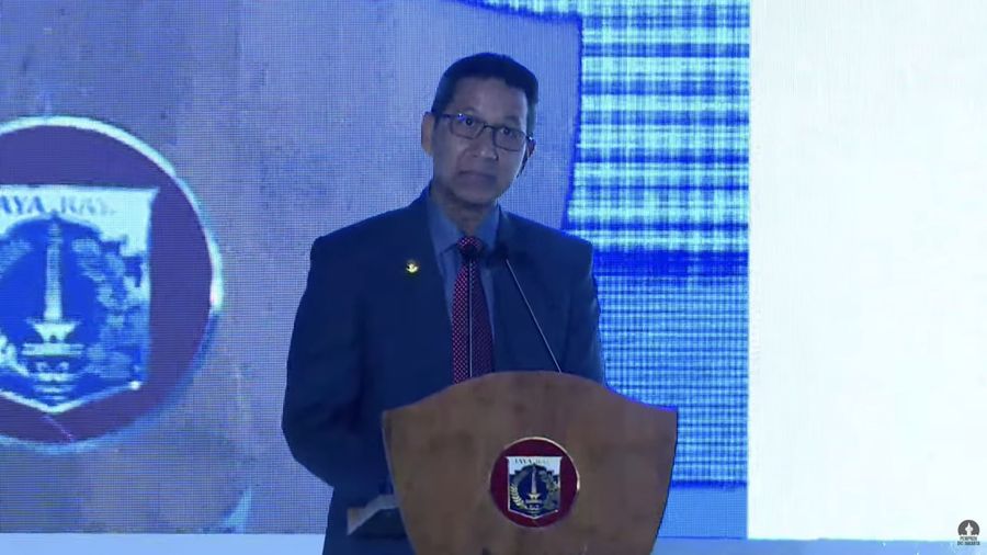 Pj Gubernur DKI Jakarta Heru Budi Hartono dalam International Mayors Forum 2024 di Grand Ballroom, Grand Hyatt, Jakarta, Selasa (2/7/2024). (Tangkapan Layar Youtube Pemprov DKI Jakarta)