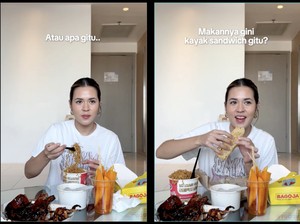 Raisa Cicip Jajanan di PRJ 2024, Bingung Cara Makan Kerak Telor