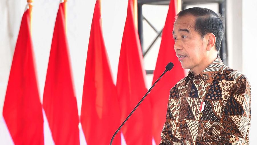 Presiden Joko Widodo (Jokowi) dalam peresmian ekosistem baterai dan kendaraan listrik Korea Selatan di Indonesia, PT. Hyundai LG Indonesia (HLI) Green Power, Kabupaten Karawang, Provinsi Jawa Barat, 3 Juli 2024. (Dok: Biro Setpres RI)