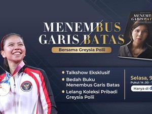 Nantikan Talkshow, Bedah Buku, & Lelang Barang Greysia Polii 9 Juli 2024 di detiksport