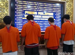 Sabu yang Dibawa 4 Pengedar di Palembang Diduga dari Malaysia