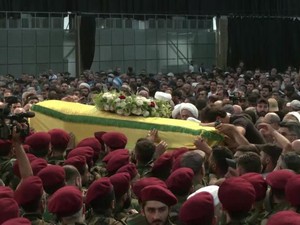 Momen Pemakaman Komandan Top Hizbullah yang Tewas Diserang Israel