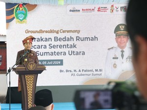 Gebrakan Pj Gubsu Canangkan Gerakan Bedah Rumah Serentak se-Sumut