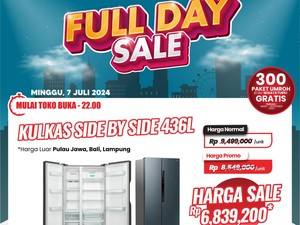 Beli Kulkas 2 Pintu di Transmart Full Day Sale Diskon Rp 2,6 Juta