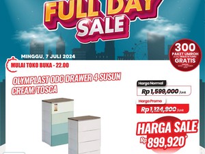 Cari Lemari Susun? Beli di Transmart Full Day Sale Diskon Rp 699 Ribu
