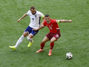 Euro 2024: Xhaka Main 120 Menit Lawan Inggris dalam Kondisi Cedera