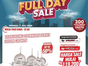 Murah Meriah! Set Alat Masak Cuma Rp 100 Ribuan di Transmart Full Day Sale