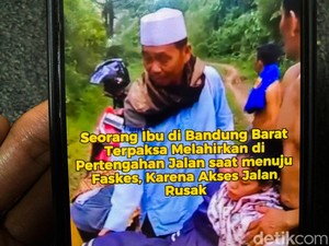 Ibu di Bandung Barat Melahirkan di Tengah Jalan gegara Jalan Rusak