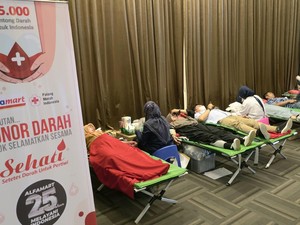 HUT Ke-25, Alfamart Gandeng PMI Kumpulkan 25.000 Kantong Darah