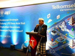Jalin Kemitraan, Telkomsel-PT USSI-LPD Tingkatkan Inklusi Keuangan di Bali