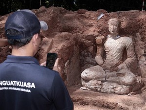 Penemuan Arca Buddha Seukuran Manusia di Malaysia, Lebih Tua dari Borobudur?