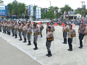 Jelang Pilkada, Polresta Balikpapan Gelar Pelatihan Pengendalian Massa