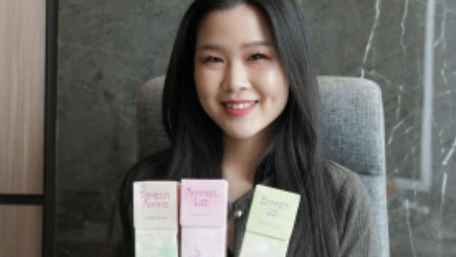 Santi Tan, mendirikan brand parfum lokal Saff & Co di usia 23 tahun hingga berhasil menjadi salah satu market
leader di industri parfum tanah air. (Dok. Istimewa)