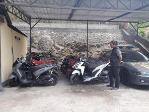 Belasan Motor Diduga Hasil Curian Diamankan di Pelabuhan Lembar