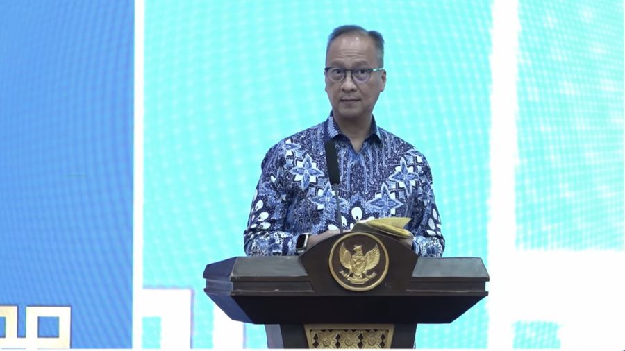 Menteri Perindustrian, Agus Gumiwang Kartasasmita meluncurkan Peraturan Pemerintahan No.20 Tahun 2024 tentang Perwilayahan Indsurti. (Tangkapan Layar youtube Kemenperin_RI)