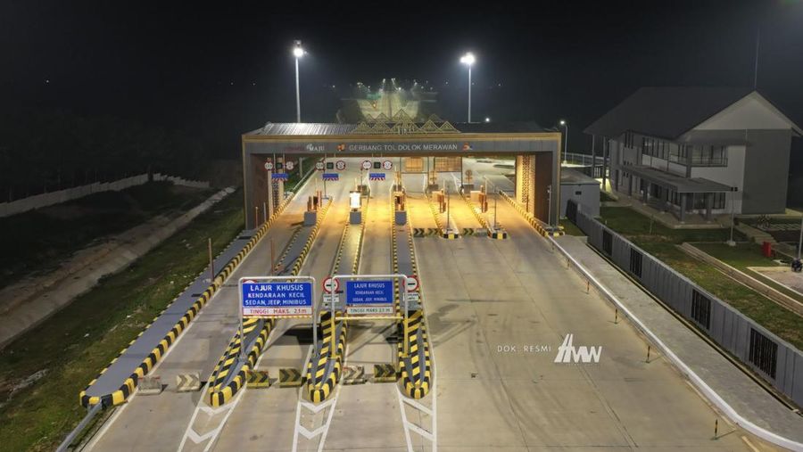 Pengerjaan 2 ruas Tol Kuala Tanjung-Tebing Tinggi-Parapat (Kutepat) bagian Tol Trans Sumatera 100 persen rampung. (Dok: PT Hutama Marga Waskita)