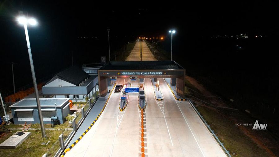 Pengerjaan 2 ruas Tol Kuala Tanjung-Tebing Tinggi-Parapat (Kutepat) bagian Tol Trans Sumatera 100 persen rampung. (Dok: PT Hutama Marga Waskita)