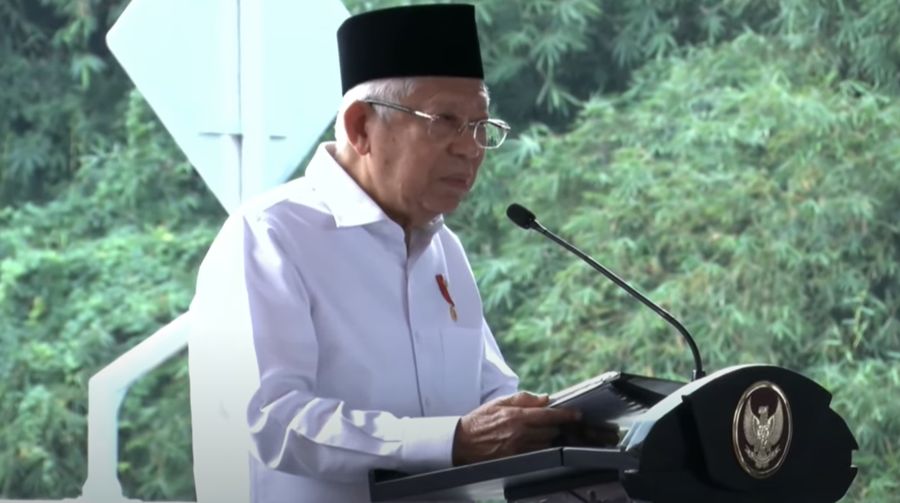 Wakil Presiden Ma'ruf Amin. (YouTube/Wakil Presiden Republik Indonesia)