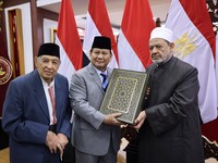 Detik-Detik Pertemuan Prabowo Subianto dengan Imam Besar Al-Azhar
