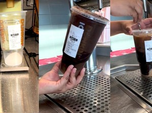Barista Perlihatkan Pesanan Kopi Ekstrem dengan Tambahan Banyak Gula