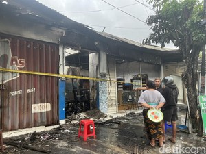 3 Kios di Denpasar Terbakar, Api Pertama Kali Diketahui Driver Ojol