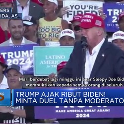 Video: Trump Ajak Ribut Biden! Minta Duel Tanpa Moderator