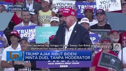 Video: Trump Ajak Ribut Biden! Minta Duel Tanpa Moderator