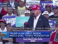Video: Trump Ajak Ribut Biden! Minta Duel Tanpa Moderator
