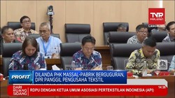 Video: PHK Massal Industri Tekstil, DPR Panggil Pengusaha Tekstil