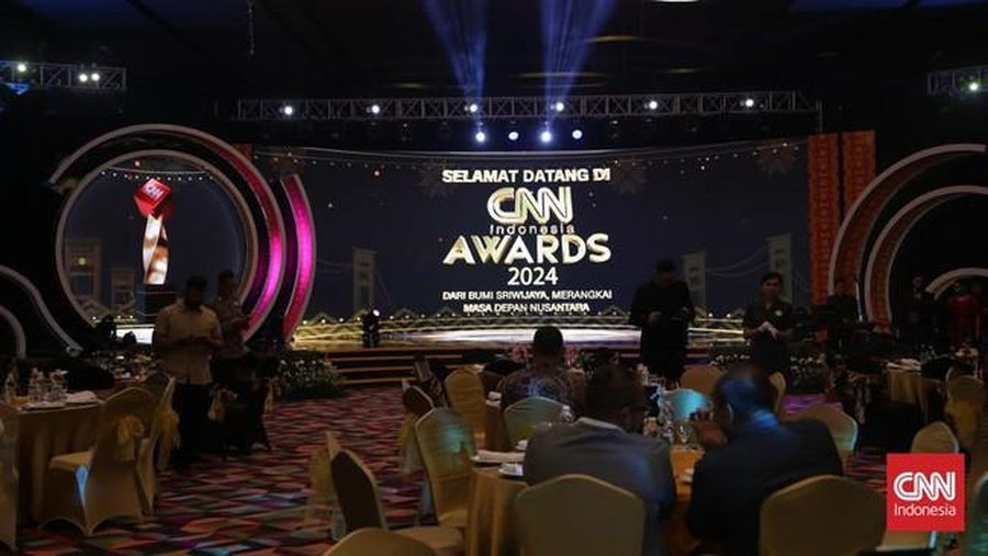 CNN Indonesia Awards 2024 di Palembang. (CNN Indonesia/Safir Makki)