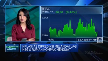 Inflasi AS Diprediksi Melandai, Rupiah Menguat & IHSG Sentuh 7.300-an